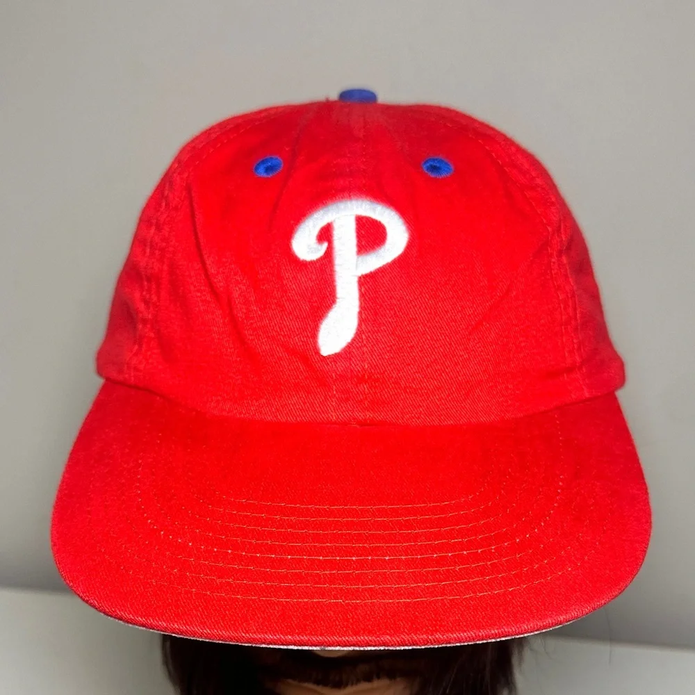 Phillies red long bill Baseball Cap